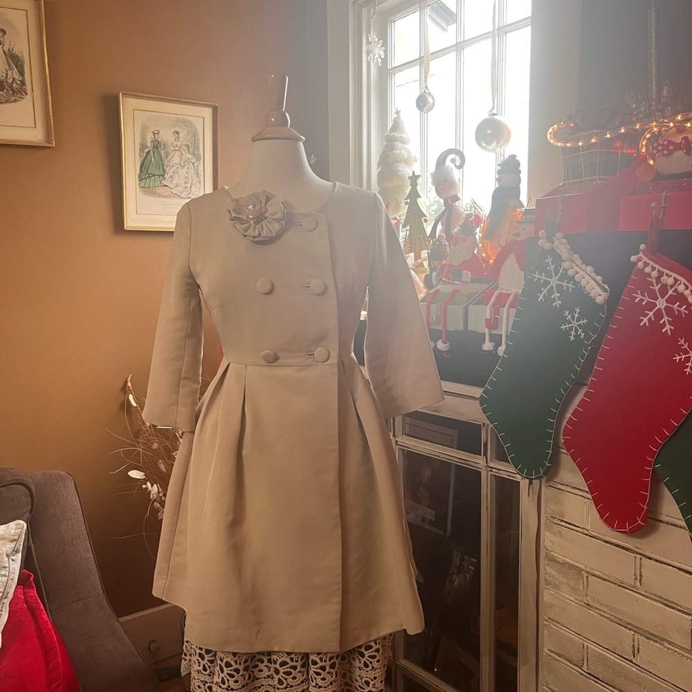 Dress with coat